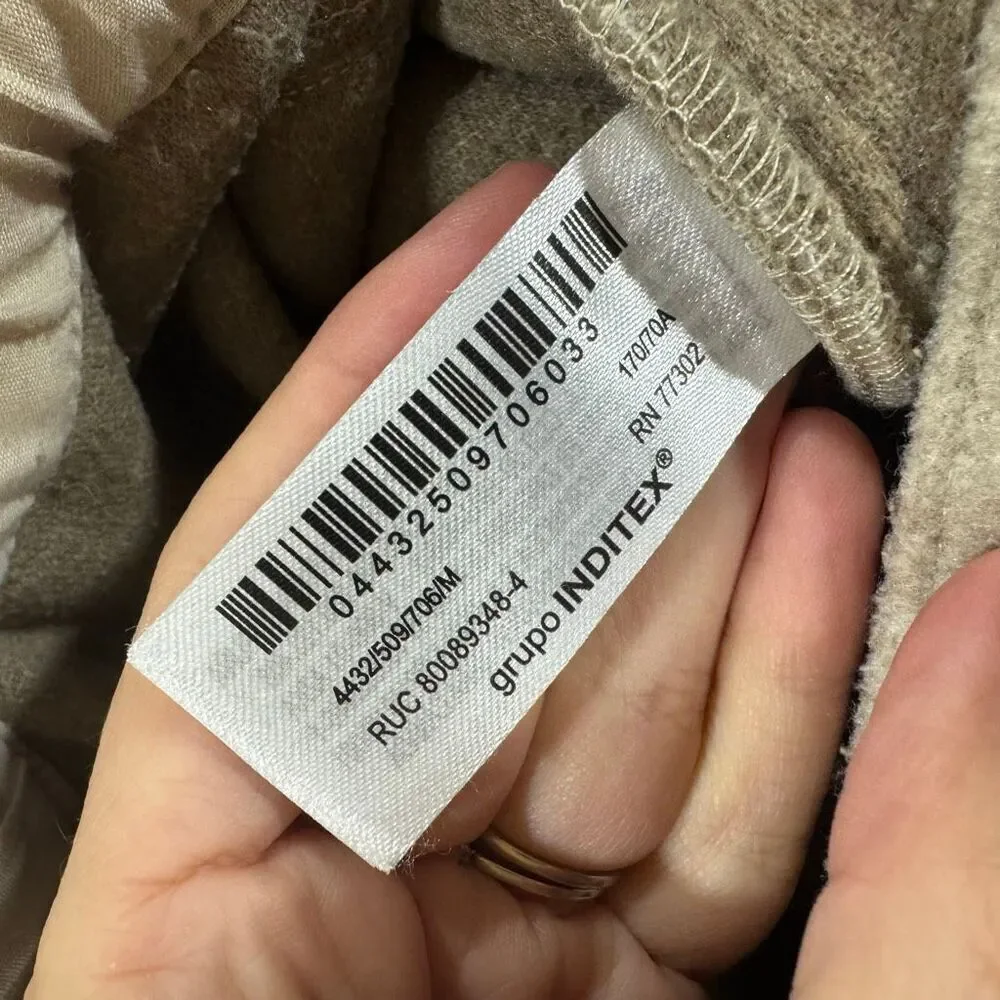 Zara Beige Wide Leg Pants